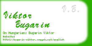 viktor bugarin business card